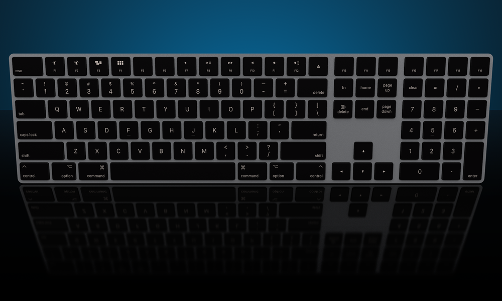 Space Gray Magic Keyboard with keypad